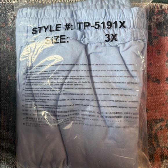 Zenana Outfitters Baby Blue Women's Joggers - Size 2X - Picture 10 of 10